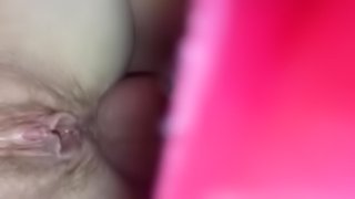 Alex taking a load in her ass