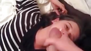 My perverted college girlfriend loves when I cum on her face