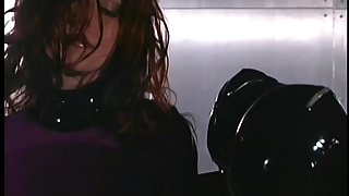 Latex Mistress Fucks Her Slave With Toy