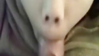 Oriental  immature with adorable throat cum facial oral-job