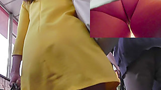 Guy filmed candid girl's up skirt beauties in public
