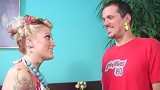 Candy Monroe spreads her legs for a black man in front of a cuckold