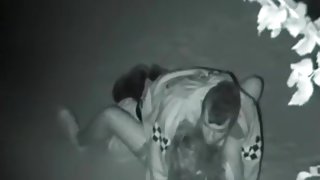 Voyeur tapes a partyslut getting fucked in the park