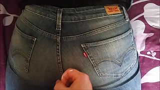 Cumshot on Levis