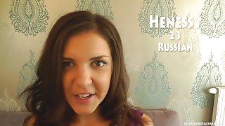 Hardcore throatfuck and facial for russian pornstar