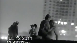 Voyeur tapes a couple having sex at the  beach