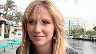 Hardcore Street Blowjobs with a Sexy Blonde  Hottie