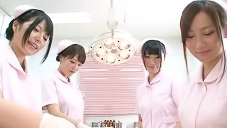 Horny Japanese Nurses Gets Oiled In A Hot And Hardcore Group Sex