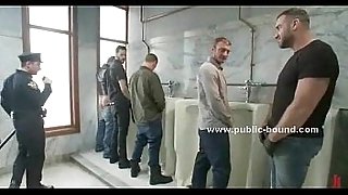 Cop gets in gay restroom extreme sex