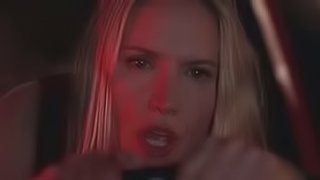 Incredibly Hot Blonde Babe Kelly Lynch Driving Around Town