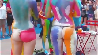 Sexy Naked  Body Paint  Part  3