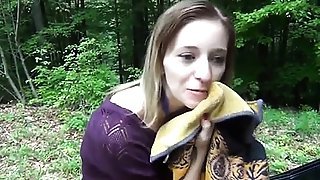 Austrian teenager facial and outside fuck