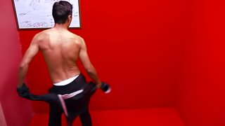 Male striptease, erotic dance