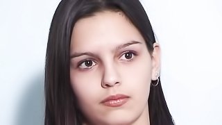 Big tits first anal casting