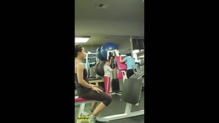 transparent leggings at gym