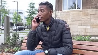 Brunette Larissa White wants to fuck with a black guy more than anything