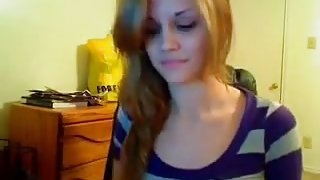 Perfect college girl  strip and anal play