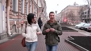 Cindy enjoys hardcore doggystyle fucking after head then takes cumshot on ass