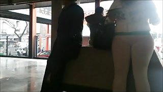 jeans white panocha marcada