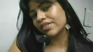 Chubby Latin Chick Pleasing That Cock