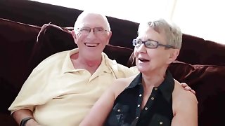 Granny   husband invite a junior stud to fuck her