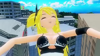 [AZ] MMD Giantess - Big, Bigger, Bubblegum
