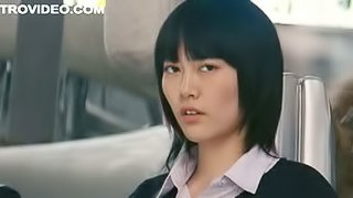 Kinky Asian Movie Star Rinko Kikuchi Flashes Her Hairy Pussy In Public