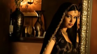 Gorgeous brunette  Deva Dassis shows off her amazing body