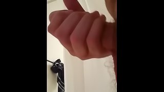 Jerking my Big Cock in the Shower