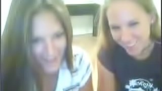 Naughty Teens Have A Lesbian Scene In A Webcam Video