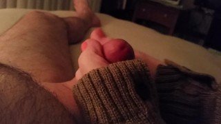 Leg warmer foot jib with cumshot