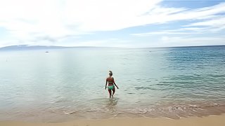 Gorgeous lesbian with small tits getting her asshole fingered