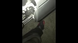 Instagram thot fucked in ss impala outside a school