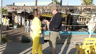 Ravishing girls in sexy bikinis twerk their asses publicly in a close up shoot