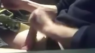 Masturbating on highway got interrupted by shit load of car