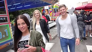 Beautiful blonde fucks for money