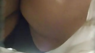 Sexy coworker in coffee line