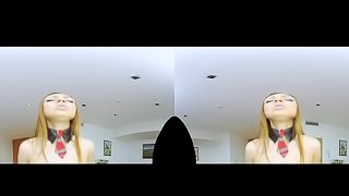 Ornella Morgan has schoolgirl VR sex