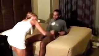 Wife Enjoys 1St Time Fucking Beefy immature Dark Lad