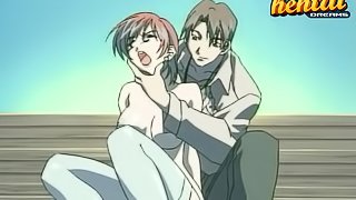 Steamy Brunette Gets  Locked Panties With A Vibrator Inside