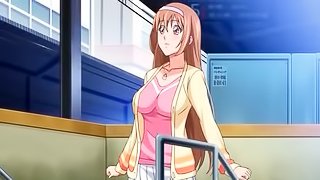 Redhead anime doll seduces her cute man