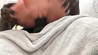 Rubber pussy play after work out at gym