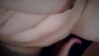 Close-up video of an amateur girl masturbating