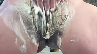 Shaving Bunnie’s Hairy Pussy POV
