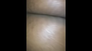 Ebony creamy pussy reverse cowgirl riding