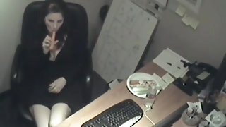 My Secretarie Masturbation at work