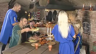 Medieval tavern filled with people ready to fuck hard