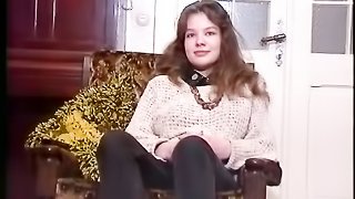 Shy young brunette amateur