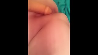 Rubbing my clit with my toy squirting