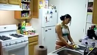 Busty amateur GF sucks and fucks with creampie